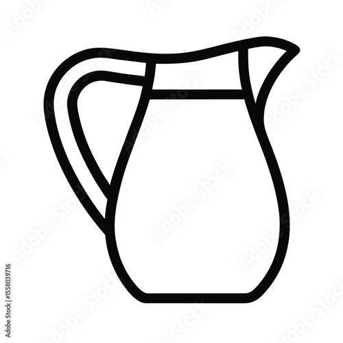 Creamer Icon Outline Vector Illustration