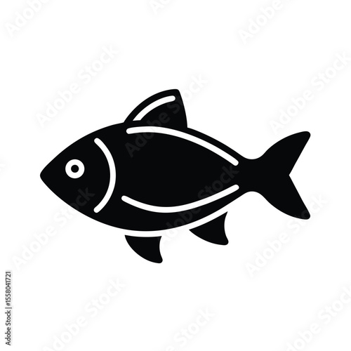 Fish Fillet Icon Outline Vector Illustration