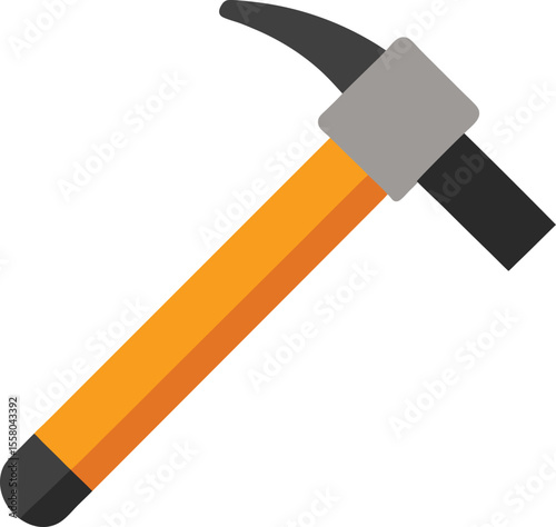 hammer vector icon on white background