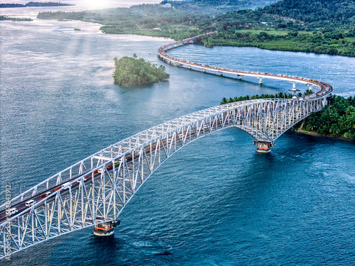 Majestic San Juanico Bridge Connecting Leyte and Samar Islands