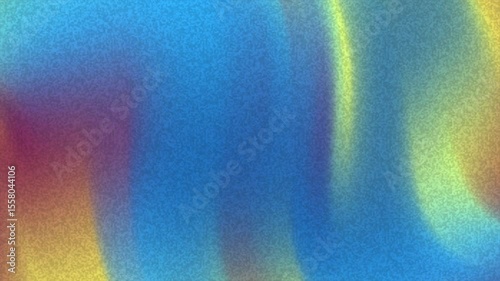 Abstract colorful waves of blue, yellow, and red blending seamlessly in a vibrant digital design