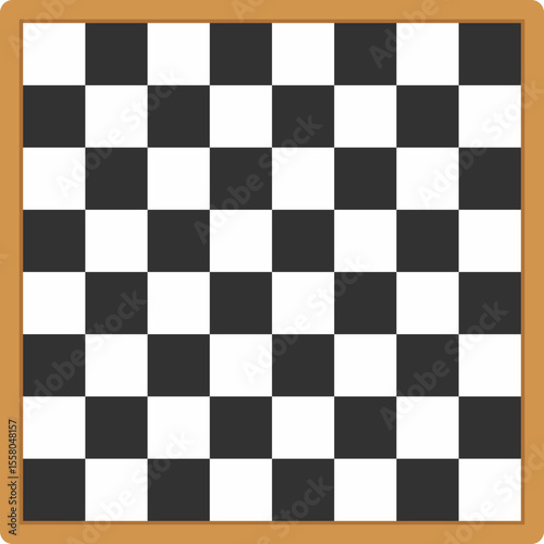 Top View of a Classic Chessboard

