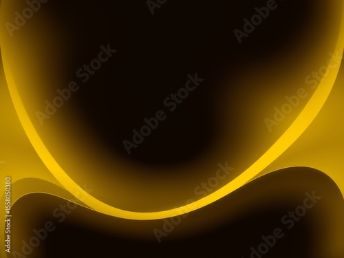 Abstract background featuring curved yellow lines against a dark backdrop with soft lighting effects
