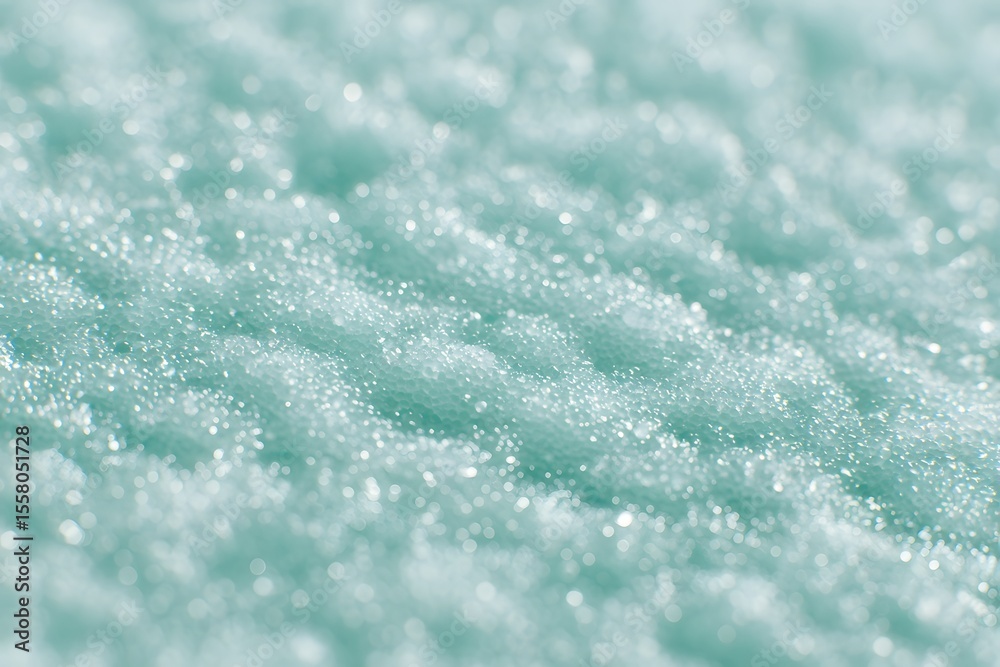 Obraz premium Sparkling, crystalline snow. The snow glistens in the sunlight, with a close-up view