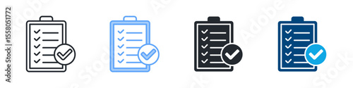 Guidelines Icon Set Multiple Style. Designed In Outline, Blue, Glyph, Dual Tone