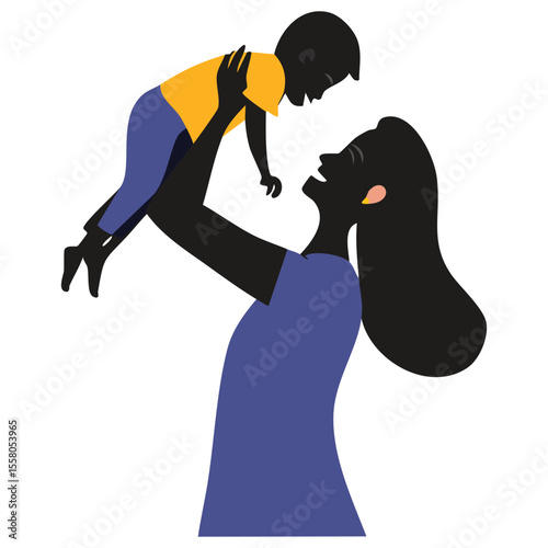 Family Love Silhouette Icon

