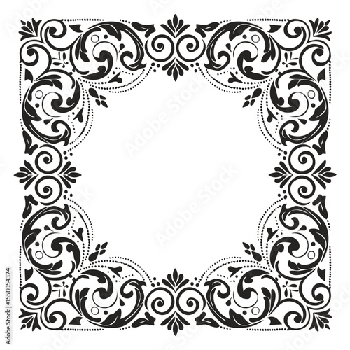 Elegant Square Frame Logo Icon
