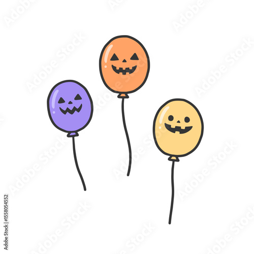 ハロウィンの風船