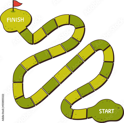 Blank Board Game Path