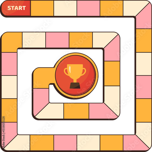 Blank Board Game Path
