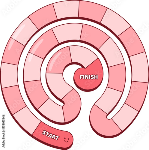 Blank Board Game Path