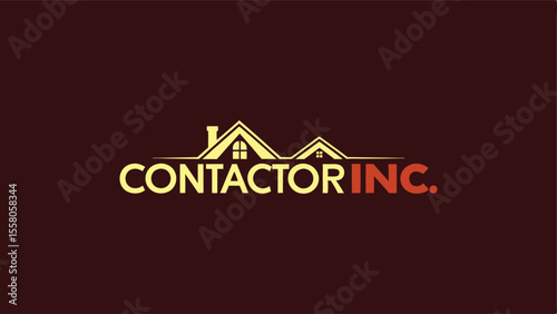 Contactor Inc Bold Construction Logo