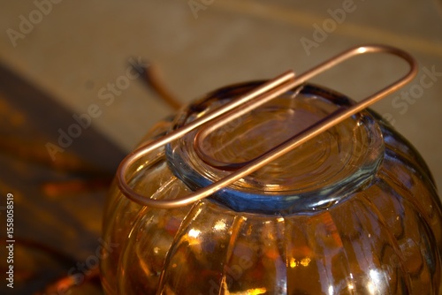 rose gold paperclip up close