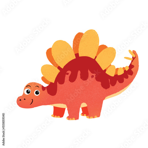 cute dinosaur vector image for icon,sticker,decoration