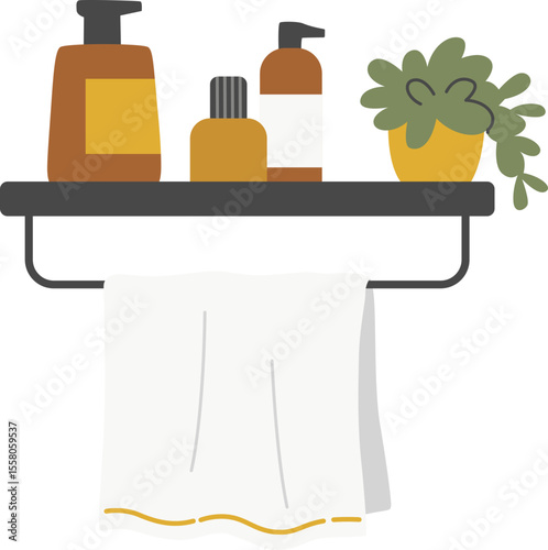 Chic Bathroom Shelf

