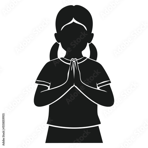 Spiritual Girl Silhouette
