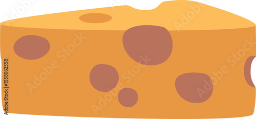 Triangle cheese piece dairy product