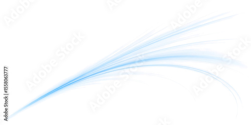 Dynamic Blue Flowing Line Vector Abstract Modern Design Background Illustration