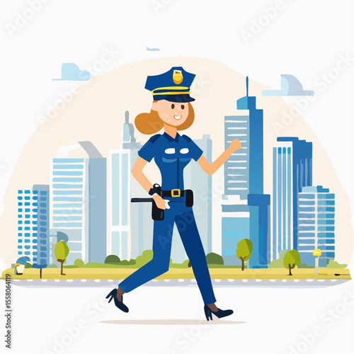 police vector illustration