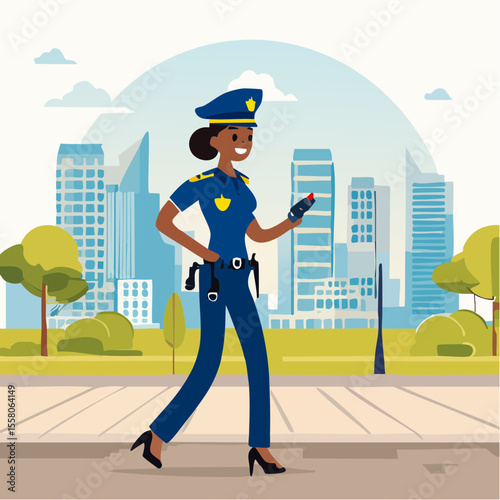 police vector illustration