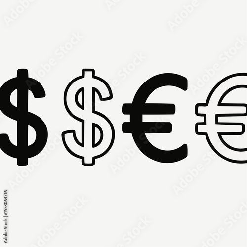 vector illustration of a dollar symbol