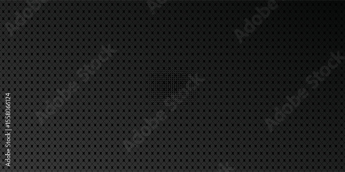 Black metal texture steel background. Perforated sheet metal.