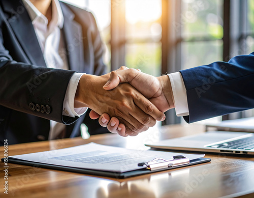 Trustworthy Handshake – Business Deal Agreement Moment