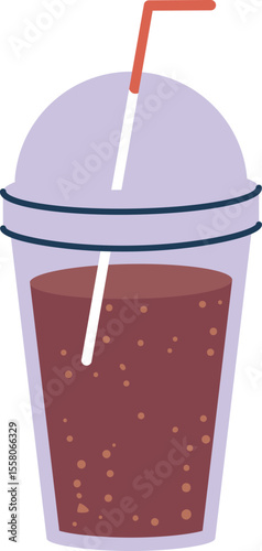 Soda dink in plastic cup