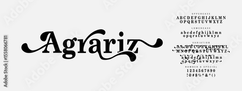 Elegant Minimalistic Font. Luxury lettering, suit for poster design, typography, and all graphic design needs. Come in editable vector. Elegant alphabet.