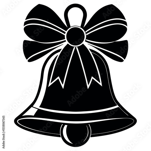 A black-and-white-illustration-of-a-bell 