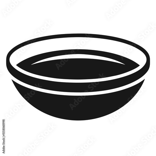 empty bowl isolated on white background