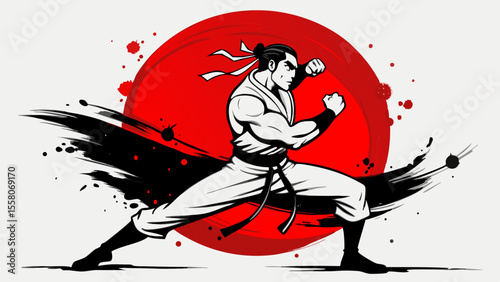 Martial Arts Warriors – Red Sun Combat Illustrations