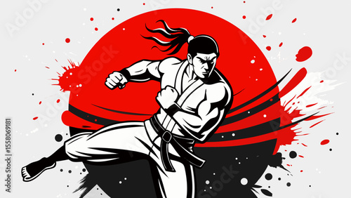 Martial Arts Warriors – Red Sun Combat Illustrations