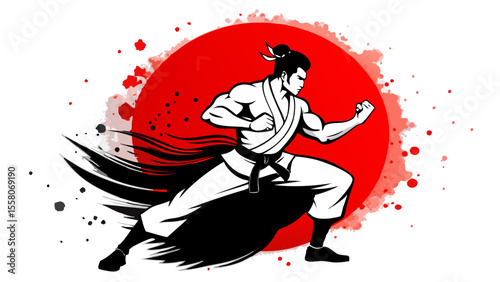 Martial Arts Warriors – Red Sun Combat Illustrations