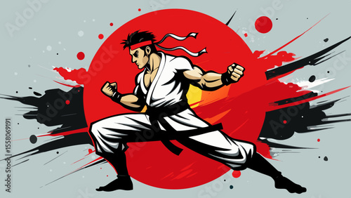 Martial Arts Warriors – Red Sun Combat Illustrations