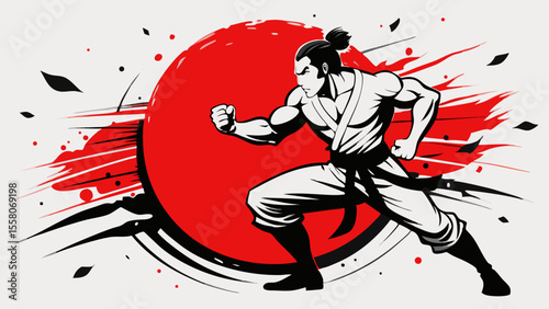 Martial Arts Warriors – Red Sun Combat Illustrations