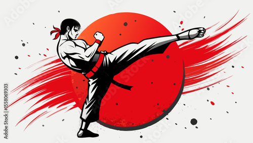 Martial Arts Warriors – Red Sun Combat Illustrations