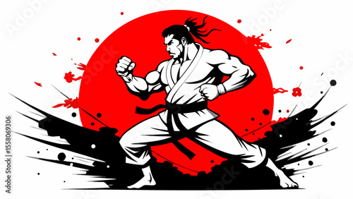 Martial Arts Warriors – Red Sun Combat Illustrations