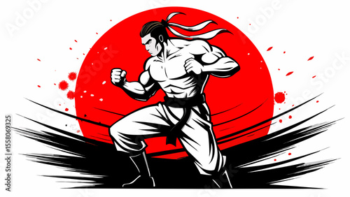 Martial Arts Warriors – Red Sun Combat Illustrations
