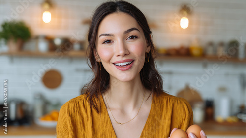 Cooking vlogger sharing recipes at home kitchen engaging content