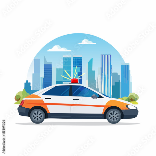 police vector illustration