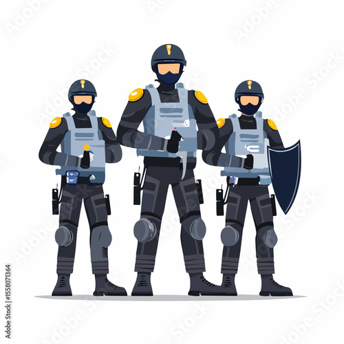 police vector illustration
