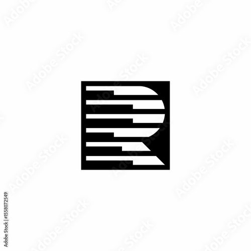 abstract initial letter . Monogram logo design, icon for luxury, elegant and random business Vector	