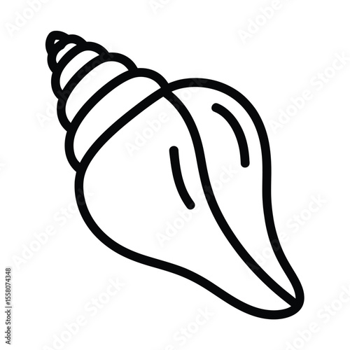 Simple line drawing of a black sports bra with wide straps and a scoop neckline