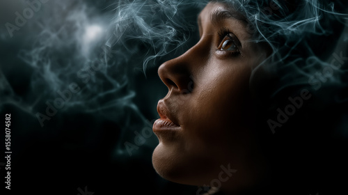 Face Clears from Swirling Mist