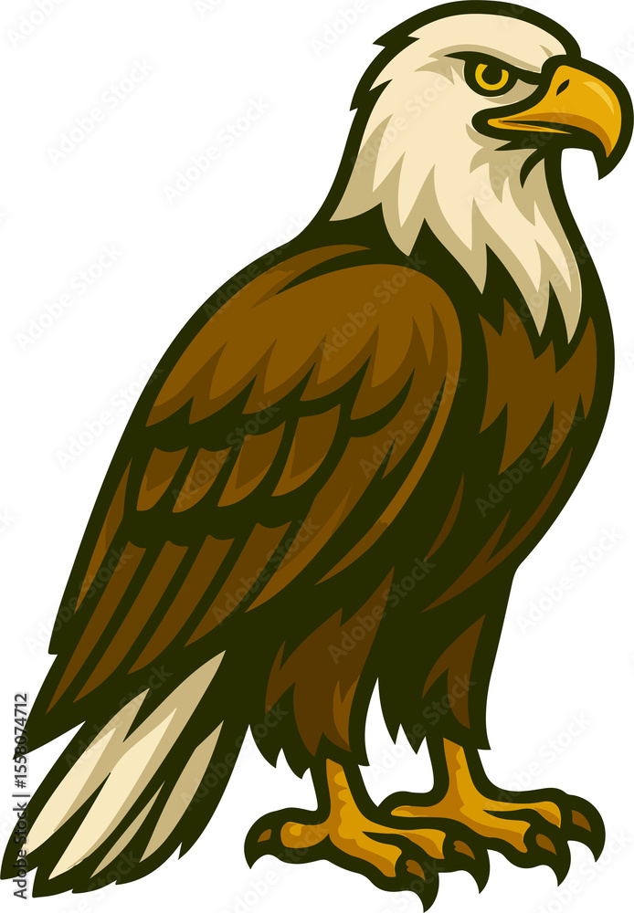 Obraz premium eagle on white background
