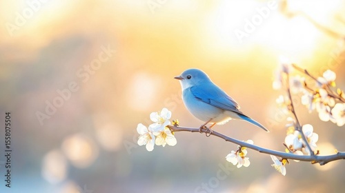 A fragile bird sitting gracefully on a branch, capturing the quiet elegance and vulnerability of wildlife in its natural habitat.