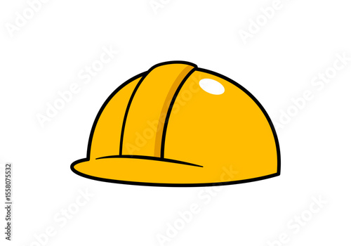 Cartoon Safety Hat Vector Illustration