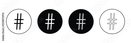 Hashtag icon vector illustration. hashtag sign and symbol . Vector Illustration . EPS 10 .