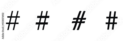 Hashtag icon vector illustration. hashtag sign and symbol . Vector Illustration . EPS 10 .